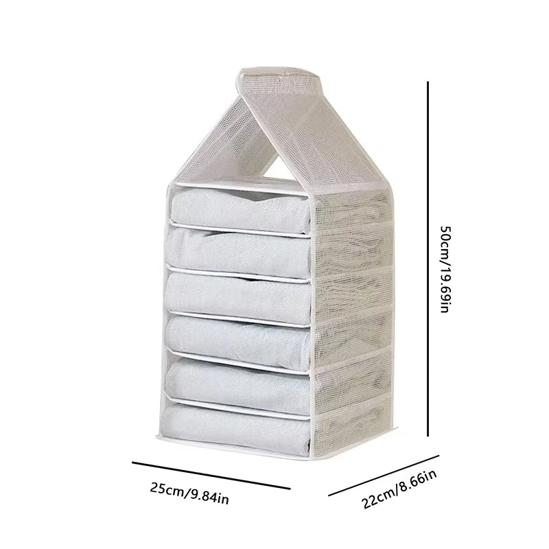 Underwear Organizer Hanging Organizers Clothes Cover Pants Hanger Clothing Storage Dormitory Wardrobe Family Layered Home Garden