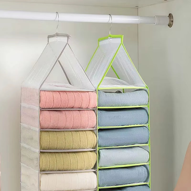 Underwear Organizer Hanging Organizers Clothes Cover Pants Hanger Clothing Storage Dormitory Wardrobe Family Layered Home Garden