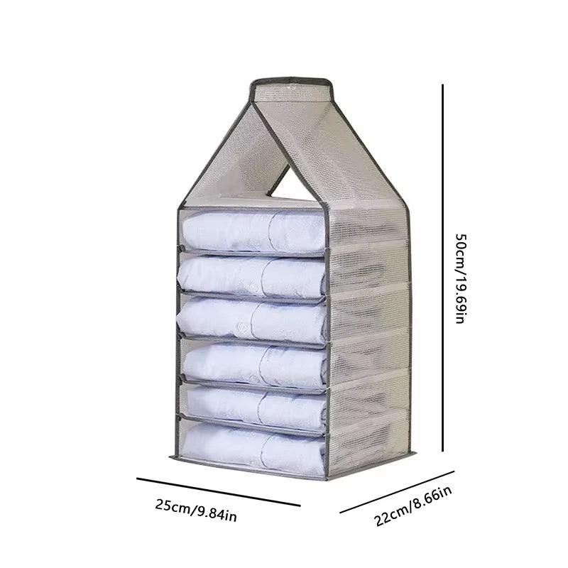 Underwear Organizer Hanging Organizers Clothes Cover Pants Hanger Clothing Storage Dormitory Wardrobe Family Layered Home Garden