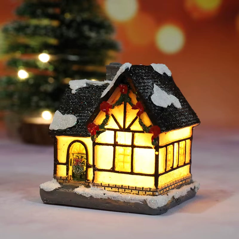 Christmas House Light Decorations for Home Ornaments Kids Xmas Gift New Year 2022 Navidad Decor Bedroom Night Light with Battery