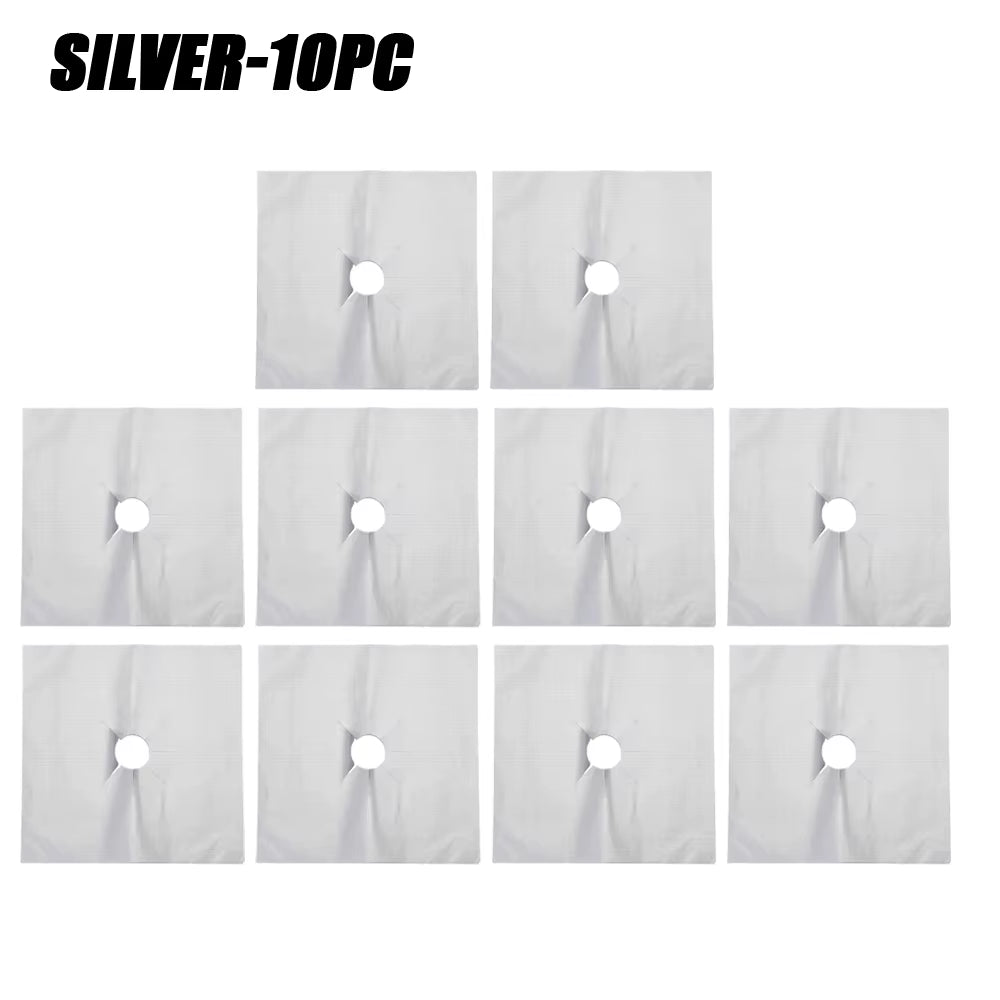 5/15PCS Dirt-Resistant Heat Resistant Non-Stick Protective Gas Stove Pad Non-Stick Reusable Scratch Protector Pads