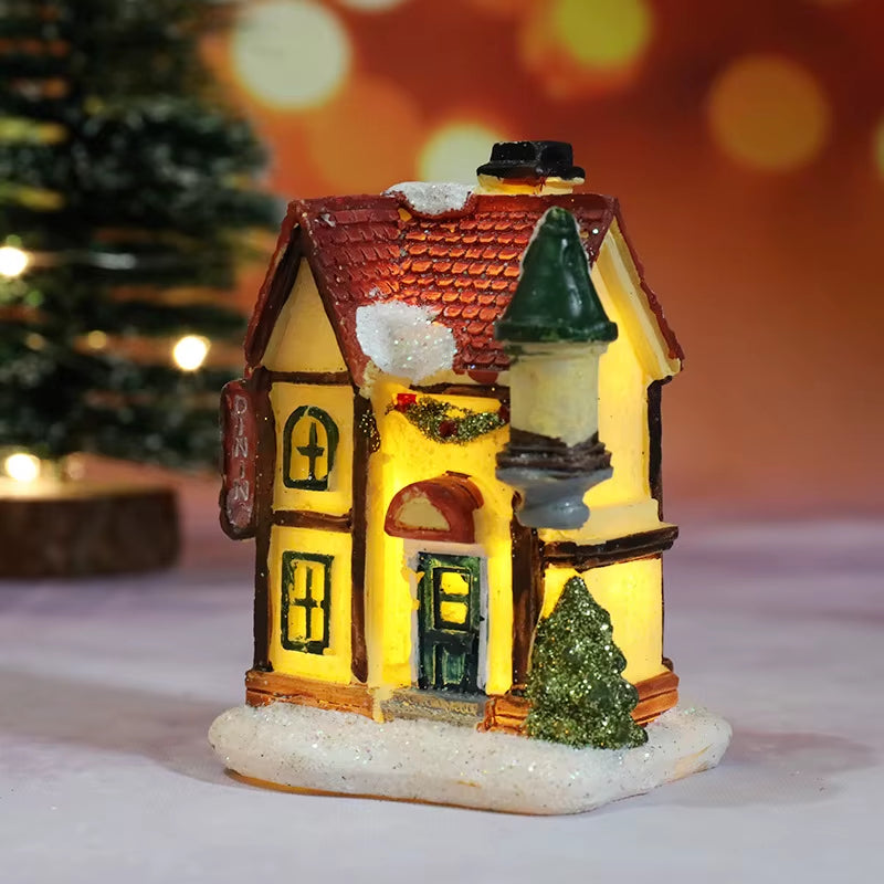 Christmas House Light Decorations for Home Ornaments Kids Xmas Gift New Year 2022 Navidad Decor Bedroom Night Light with Battery