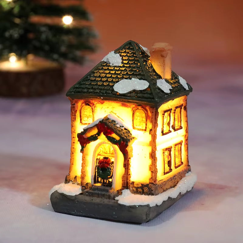 Christmas House Light Decorations for Home Ornaments Kids Xmas Gift New Year 2022 Navidad Decor Bedroom Night Light with Battery