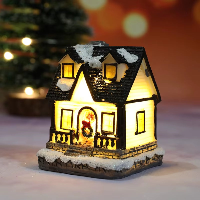 Christmas House Light Decorations for Home Ornaments Kids Xmas Gift New Year 2022 Navidad Decor Bedroom Night Light with Battery