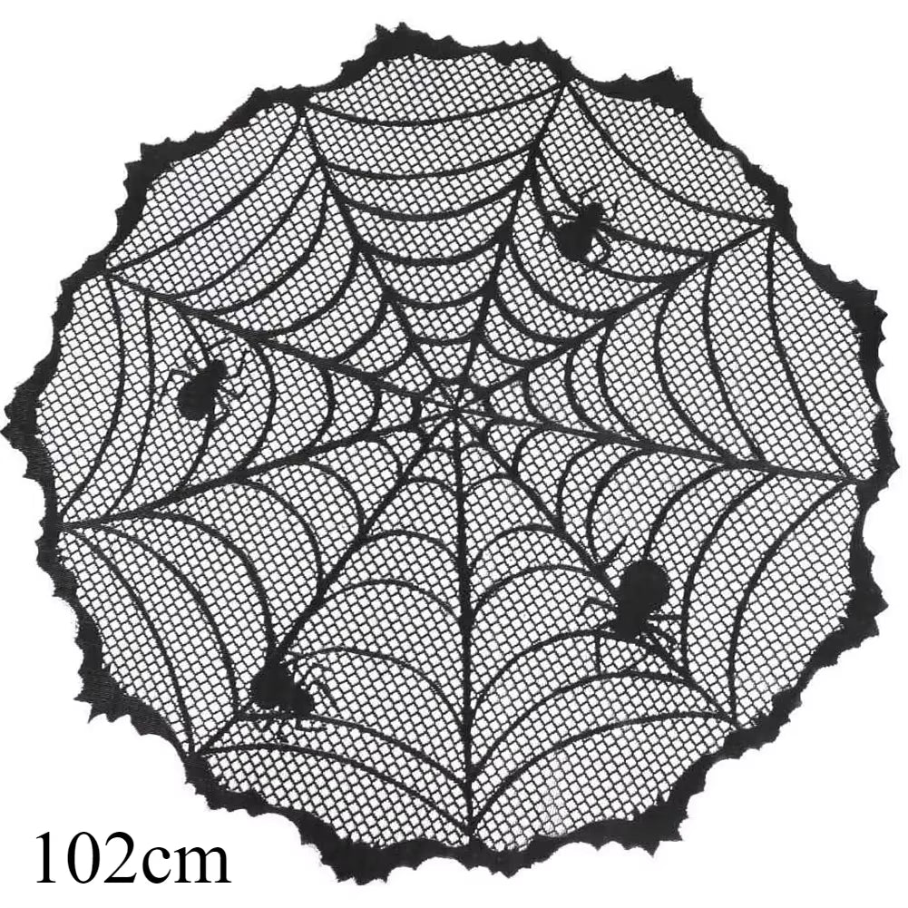 Halloween Tablecloths Spider Web Mantel Towel Bat Spider Table Flag Lampshade Table Decoration Halloween Home Decor Sets