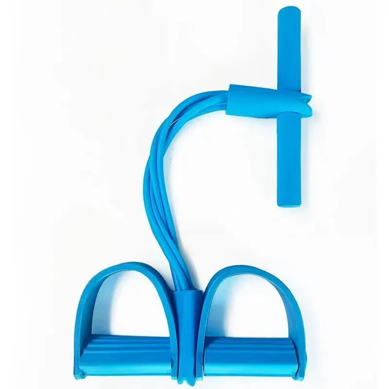 Four-Tube Tensioner Multi-Functional Household Fiess Yoga Abdominal Strengthening Elastic Band Tension Rope Sit-Up Assistive