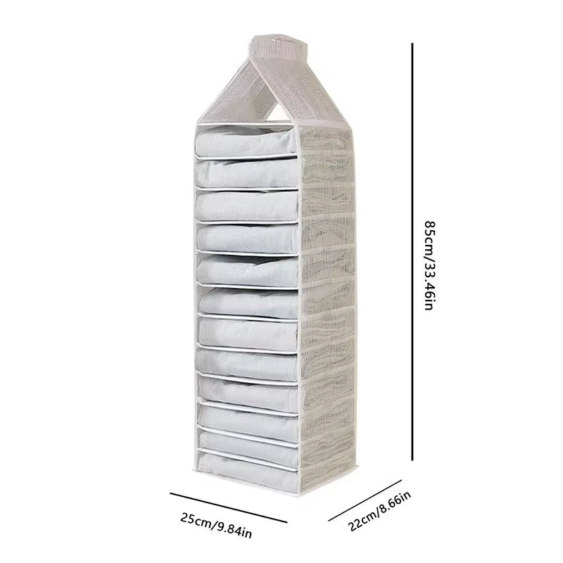 Underwear Organizer Hanging Organizers Clothes Cover Pants Hanger Clothing Storage Dormitory Wardrobe Family Layered Home Garden