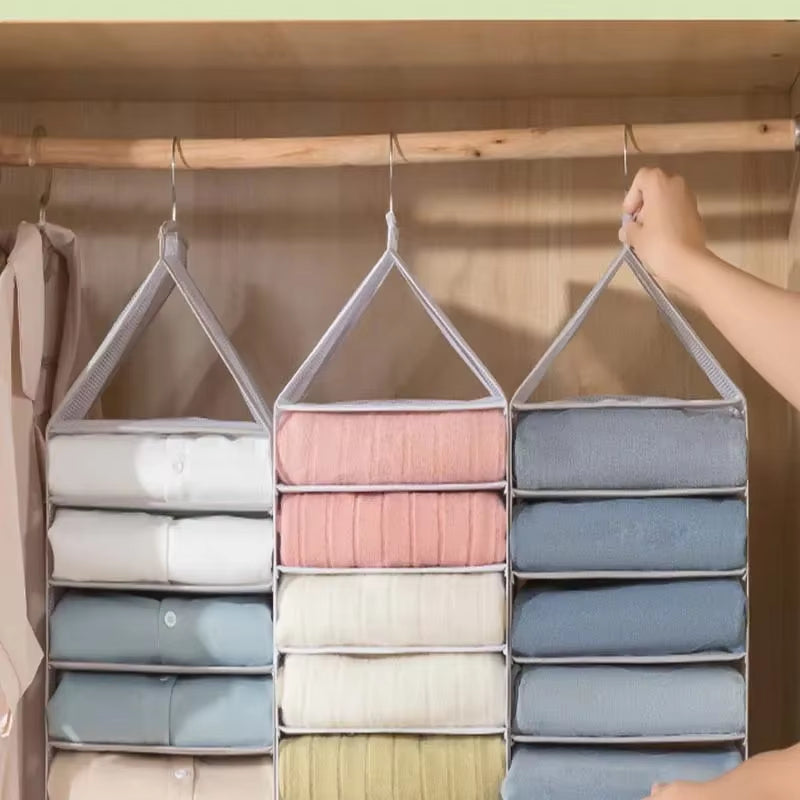 Underwear Organizer Hanging Organizers Clothes Cover Pants Hanger Clothing Storage Dormitory Wardrobe Family Layered Home Garden