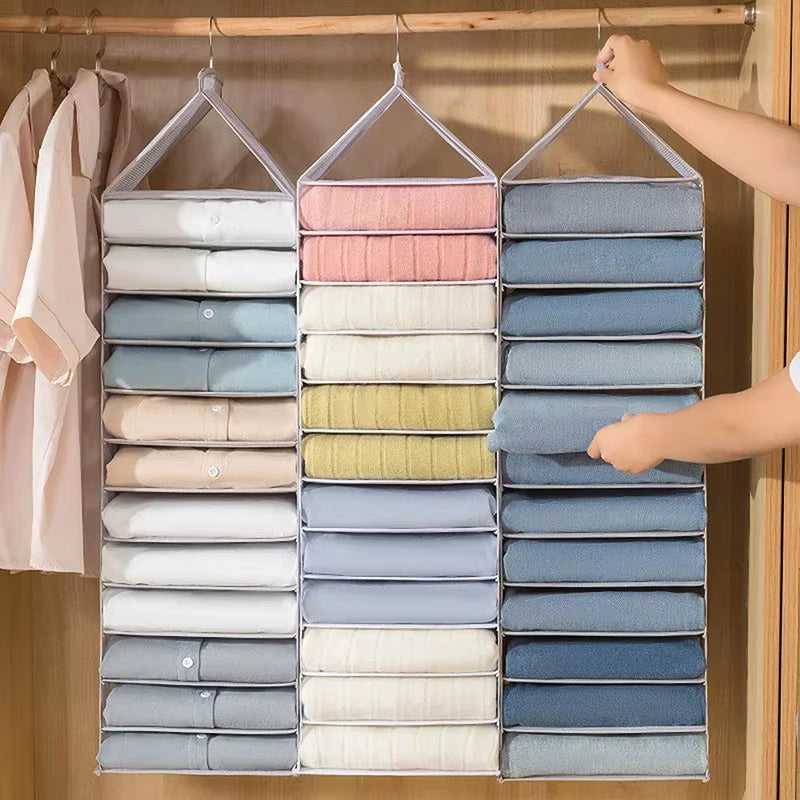 Underwear Organizer Hanging Organizers Clothes Cover Pants Hanger Clothing Storage Dormitory Wardrobe Family Layered Home Garden