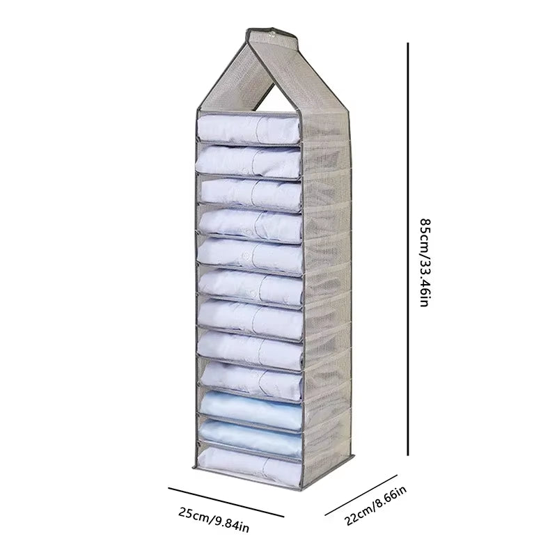 Underwear Organizer Hanging Organizers Clothes Cover Pants Hanger Clothing Storage Dormitory Wardrobe Family Layered Home Garden