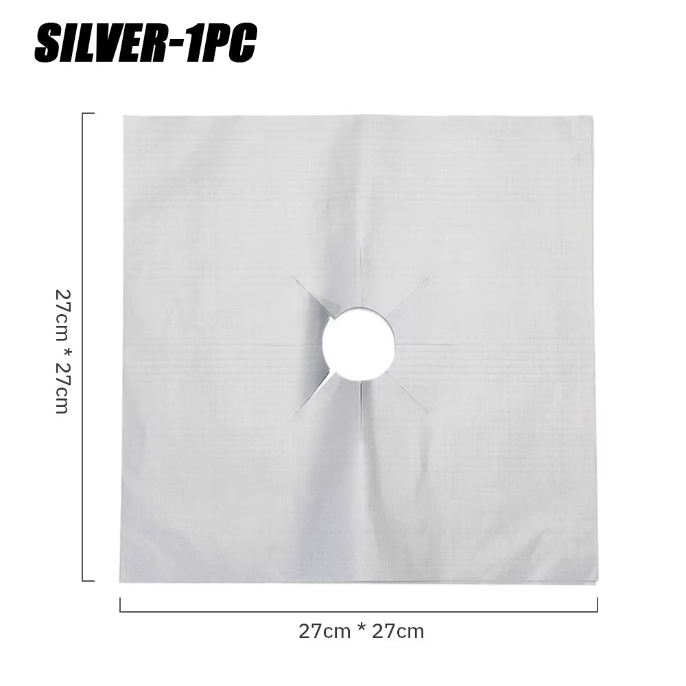5/15PCS Dirt-Resistant Heat Resistant Non-Stick Protective Gas Stove Pad Non-Stick Reusable Scratch Protector Pads