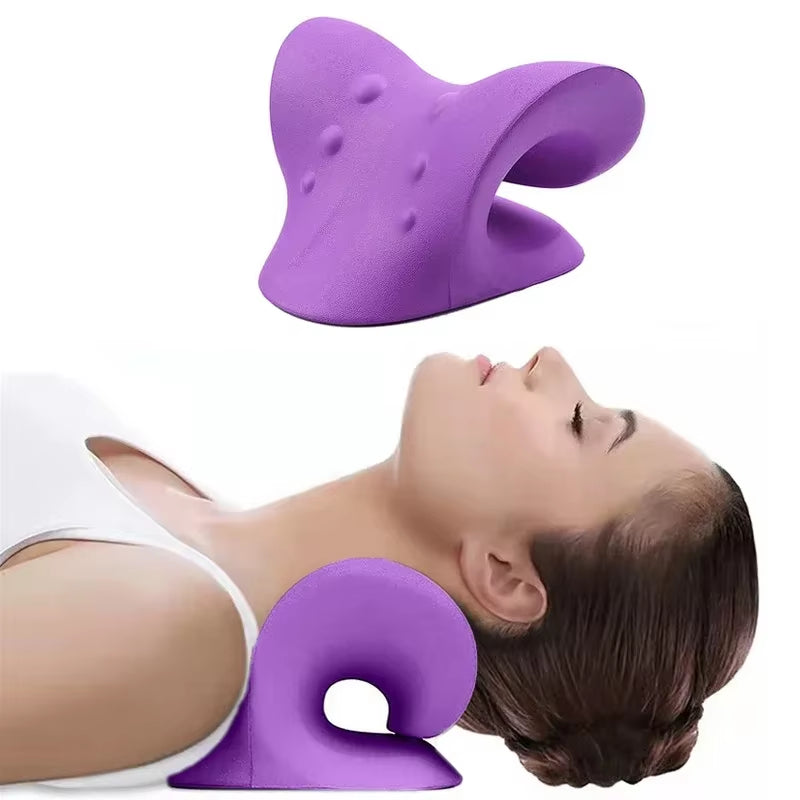 Shoulder Massage Pillow Training Cervical Spine Stretcher Gym Equipment Spinal Braces Workout Excercise Accessories Portable