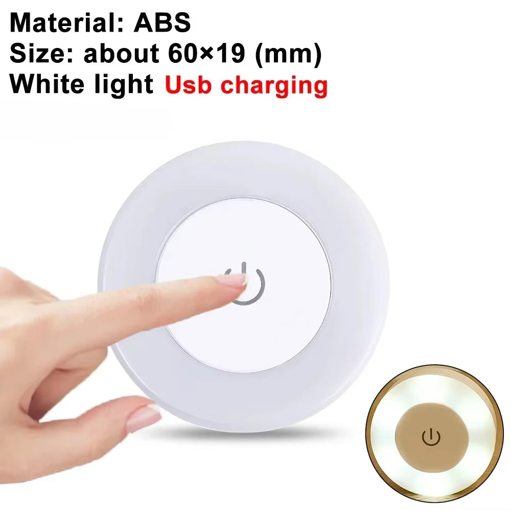 Led Light Room Decoration USB Lamp Rechargeable Demon Slayer Magnetic Stich Base Lamps Wall round Portable Dimmable Neon Night