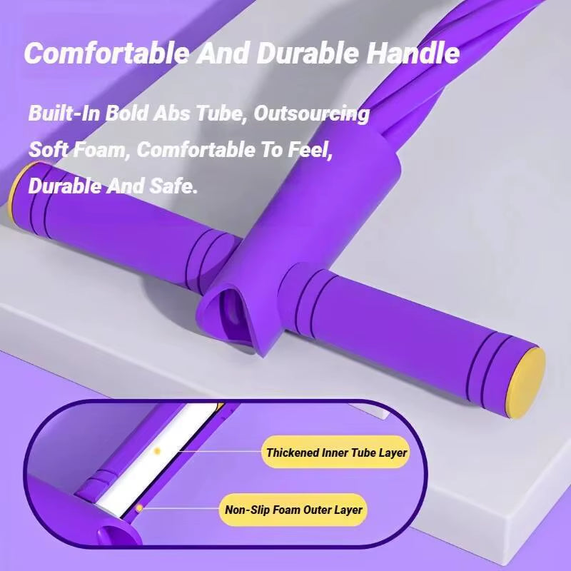 Four-Tube Tensioner Multi-Functional Household Fiess Yoga Abdominal Strengthening Elastic Band Tension Rope Sit-Up Assistive