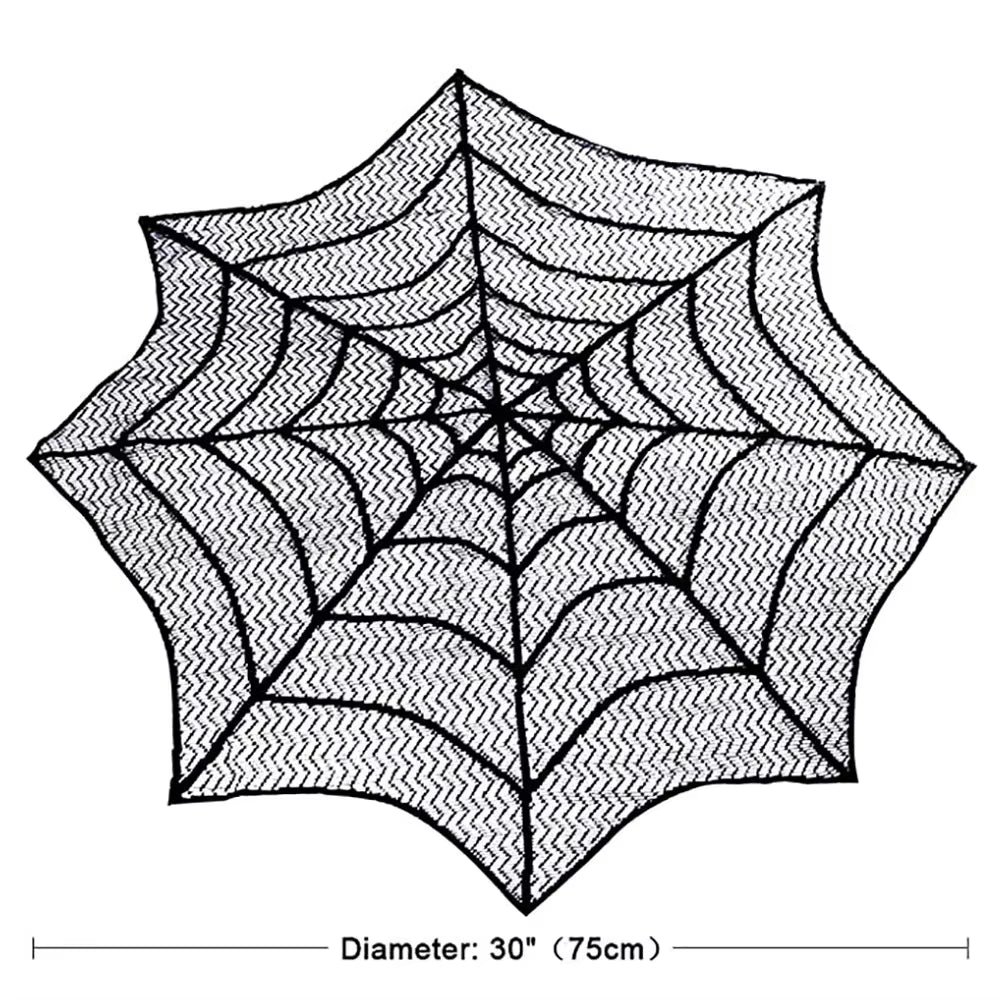 Halloween Tablecloths Spider Web Mantel Towel Bat Spider Table Flag Lampshade Table Decoration Halloween Home Decor Sets