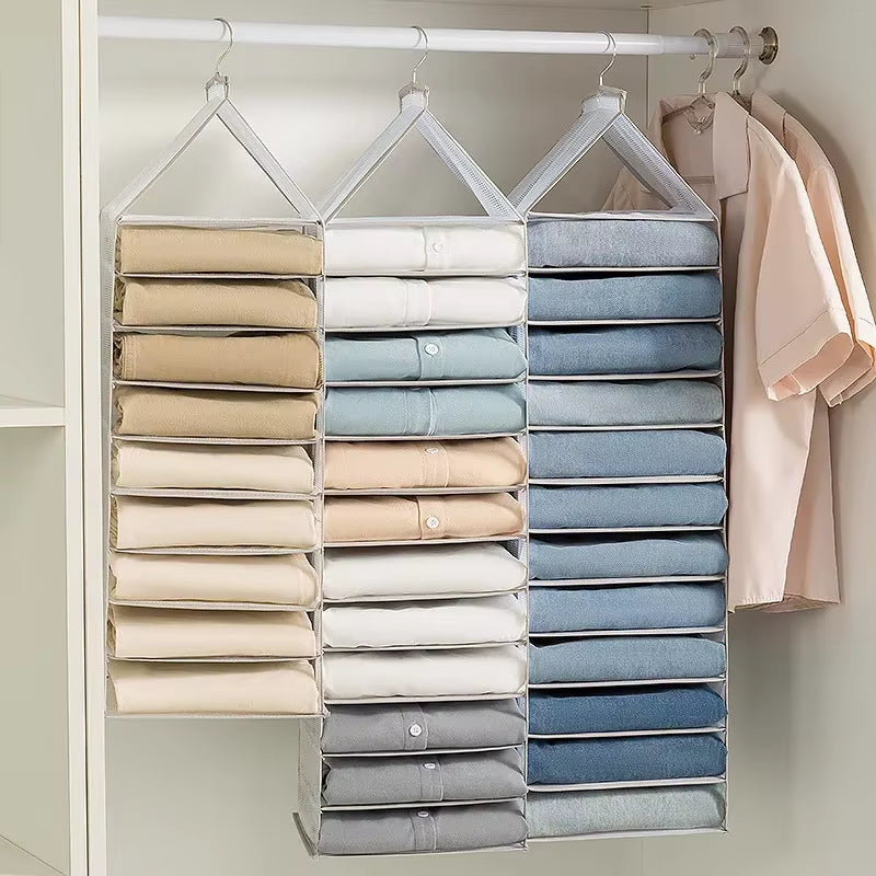 Underwear Organizer Hanging Organizers Clothes Cover Pants Hanger Clothing Storage Dormitory Wardrobe Family Layered Home Garden
