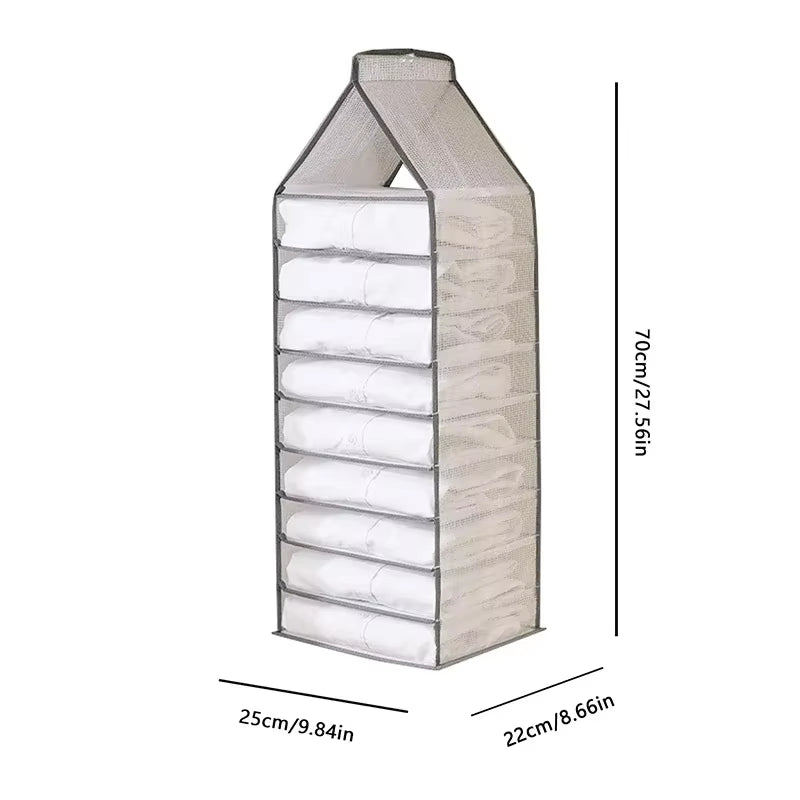 Underwear Organizer Hanging Organizers Clothes Cover Pants Hanger Clothing Storage Dormitory Wardrobe Family Layered Home Garden