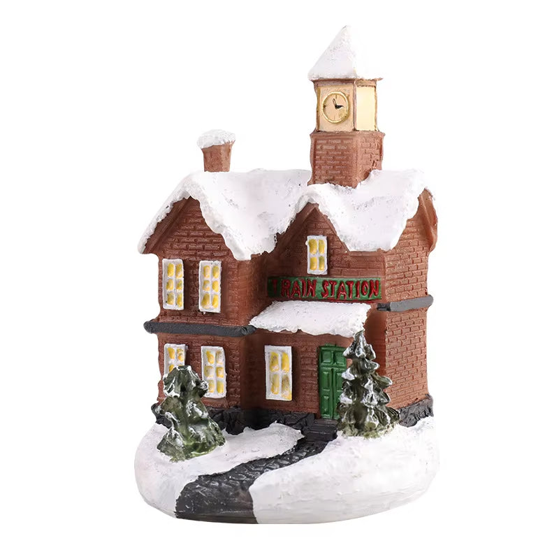 Christmas House Light Decorations for Home Ornaments Kids Xmas Gift New Year 2022 Navidad Decor Bedroom Night Light with Battery